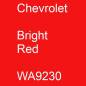 Preview: Chevrolet, Bright Red, WA9230.